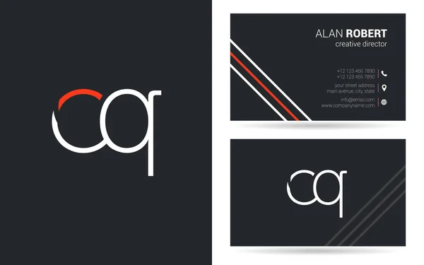 Lettres Logo Design Pour Carte Visite — Photo