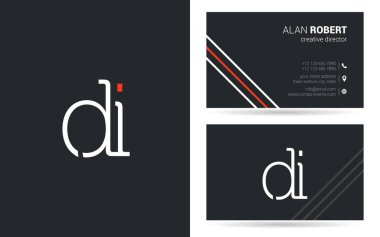 D ve ben mektup kartvizit için logo tasarımı 