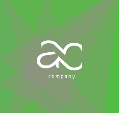 bir ve c harfleri kartvizit, vektör çizim için logo tasarımı