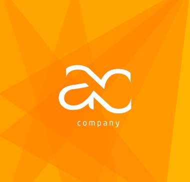 bir ve c harfleri kartvizit, vektör çizim için logo tasarımı