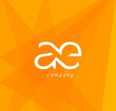 bir ve e mektup kartvizit, vektör çizim için logo tasarımı