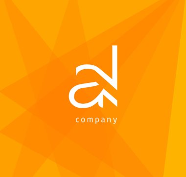 bir ve logo tasarım kartvizit, vektör çizim için mektupları