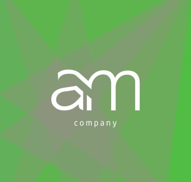 bir ve m harfleri kartvizit, vektör çizim için logo tasarımı