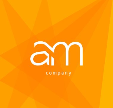 bir ve m harfleri kartvizit, vektör çizim için logo tasarımı
