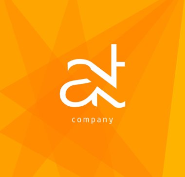 bir ve t harfleri kartvizit, vektör çizim için logo tasarımı