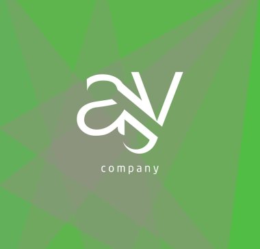 bir ve y harfleri kartvizit, vektör çizim için logo tasarımı