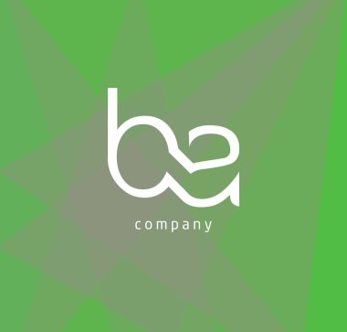 b ve kartvizit, vektör çizim için bir harf logo tasarım