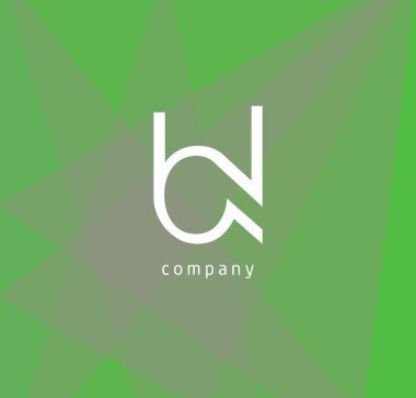 Kartvizit, vektör çizim için b ve l harfleri logo tasarım