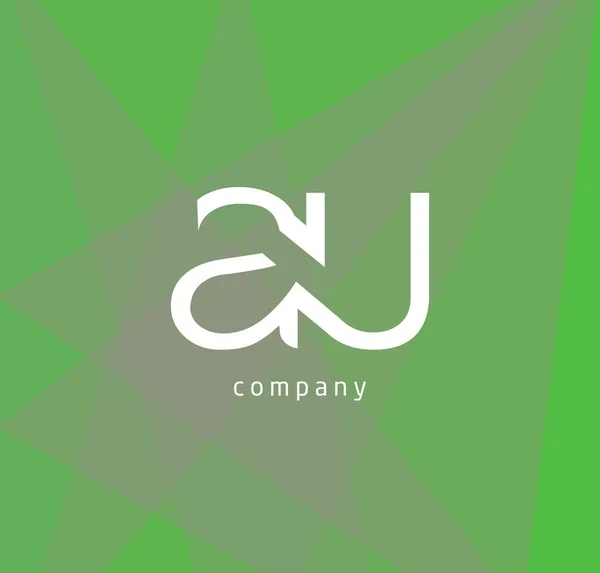 Μια Και Σας Επιστολές Λογότυπο Σχεδιασμού Για Επαγγελματική Κάρτα Εικονογράφηση — Διανυσματικό Αρχείο
