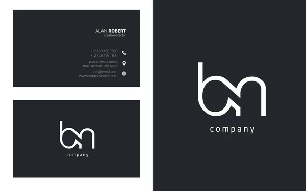 ビジネス カード ベクトル図の の文字ロゴのデザイン — ストックベクタ