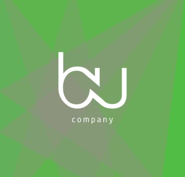 b ve mektup kartvizit, vektör çizim için logo tasarımı