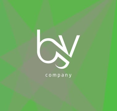 Kartvizit, vektör çizim için b ve y harfleri logo tasarım