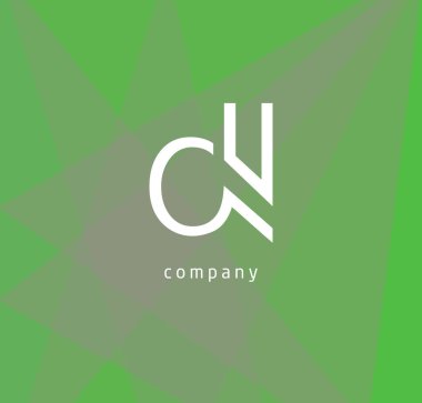 d ve ben mektup kartvizit, vektör çizim için logo tasarımı