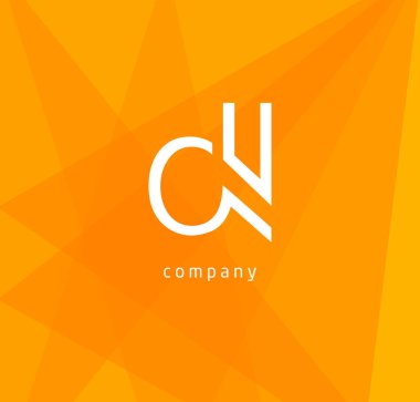 d ve ben mektup kartvizit, vektör çizim için logo tasarımı