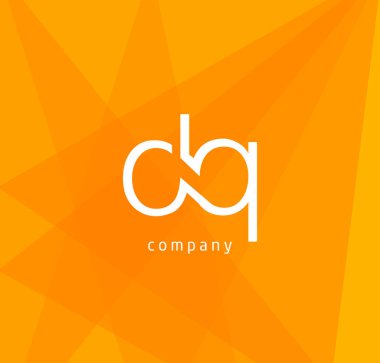 d ve q harf logo tasarımı kartvizit, vektör çizim için