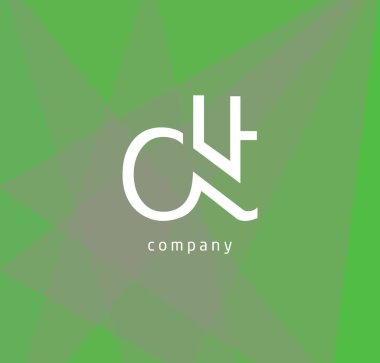 d ve t harf logo tasarımı kartvizit, vektör çizim için