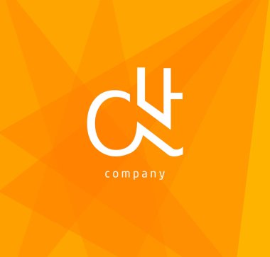 d ve t harf logo tasarımı kartvizit, vektör çizim için