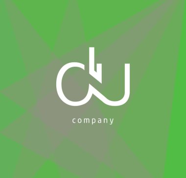 d ve mektup kartvizit, vektör çizim için logo tasarımı