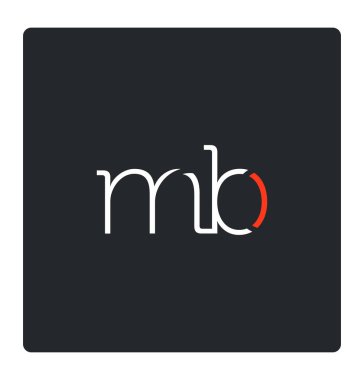 kartvizit için MB harf logo tasarım 