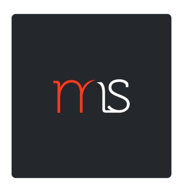 kartvizit için MS harfleri logo tasarım 