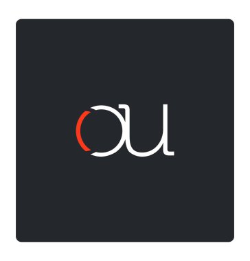 kartvizit, vektör, illüstrasyon için OU harf logo tasarım 