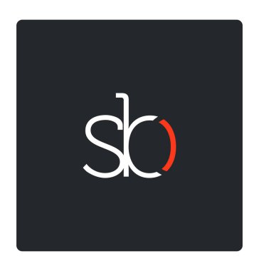 SB harf logo tasarım kartvizit için 