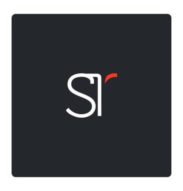 Kartvizit için SR harf logo tasarım 