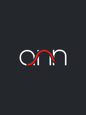 Ann harf logo tasarım kartvizit, vektör, illüstrasyon   