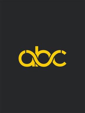 kartvizit, vektör, illüstrasyon için ABC harf logo tasarım   