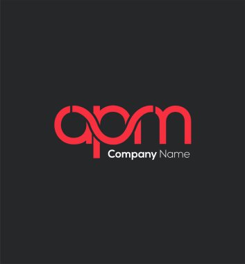 APM harf logo tasarım kartvizit, vektör, illüstrasyon   