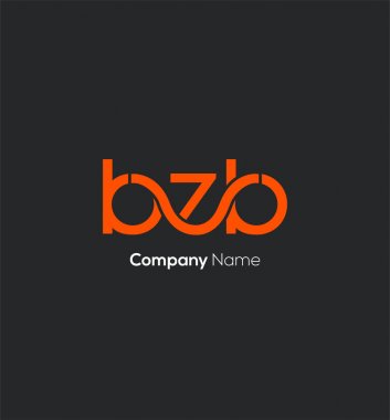 kartvizit, vektör, illüstrasyon için bzb harflerlogo tasarımı   