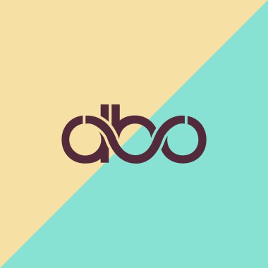 İki tonlu arka planda Dbo kartvizit şablonu, şablon çizimi 