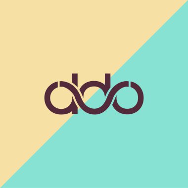 İki tonlu arka planda Ddo kartvizit şablonu, şablon çizimi 