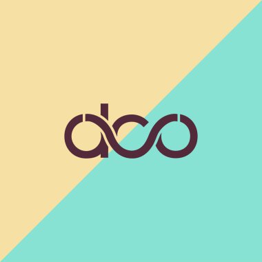 İki tonlu arka planda Doo kartvizit şablonu, şablon çizimi 