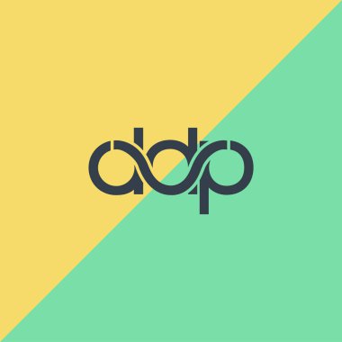 İki tonlu arka planda Ddp kartvizit şablonu, şablon çizimi 