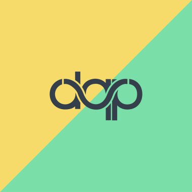 İki tonlu arka planda Dqp kartvizit şablonu, şablon çizimi 