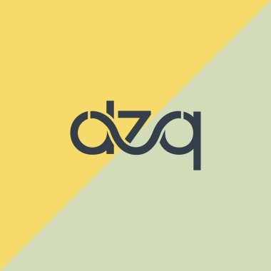 İki tonlu arka planda Dzq kartvizit şablonu, şablon çizimi 