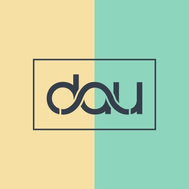 dau harflerin mavi ve sarı vektör görüntüsü