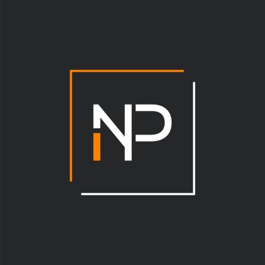 N P Ortak logo tasarım vektör şablonu