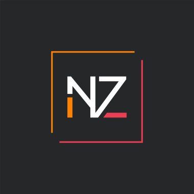 N Z Ortak logo tasarım vektör şablonu