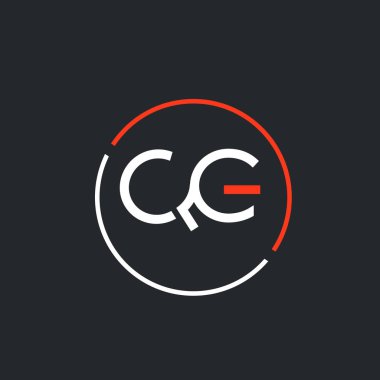 Q ve E harfleri birleşik logo tasarım vektör şablonu