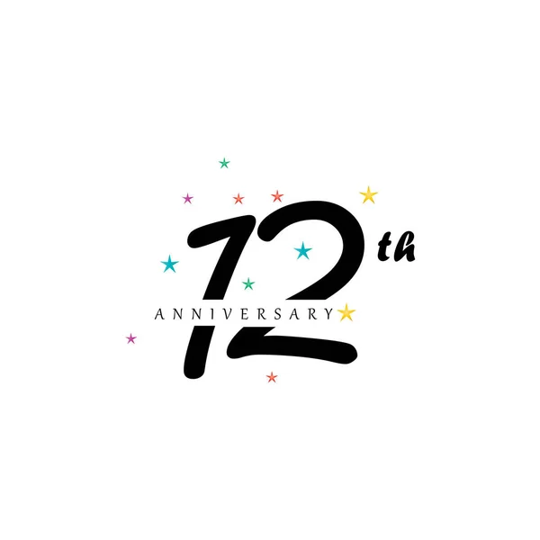 Anniversary Logo Design Template — ストックベクタ