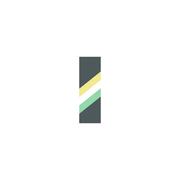 Bokstav Logotyp Vit Bakgrund — Stock vektor