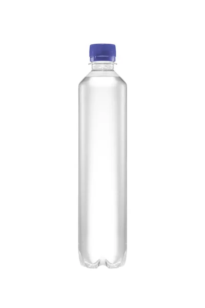 Een Plastic Waterfles Witte Achtergrond Geïsoleerd — Stockfoto