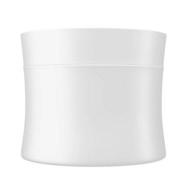 Kozmetik için gerçekçi plastik şişe. Düzen şablonu. 3 boyutlu illüstrasyon. Model