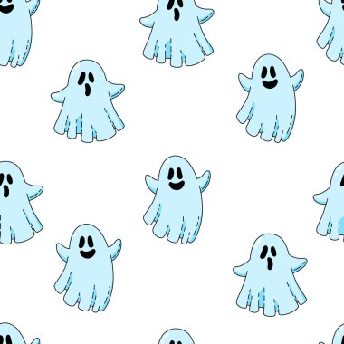 Sorunsuz arka plan, duvar kağıdı, şablonu. Vektör karikatür Doodle simgeler kümesi