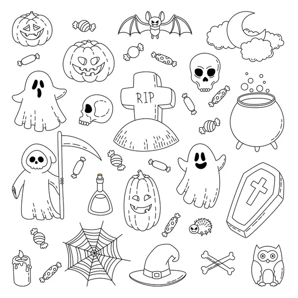 Fondo Fondo Pantalla Plantilla Vector Cartoon Doodle Iconos Set — Archivo Imágenes Vectoriales