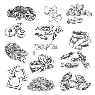 Vektör çizim, duvar kağıdı, fon Vintage el çizilmiş kroki