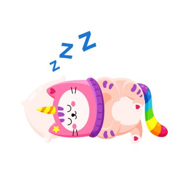 Sevimli çizgi vektör doodle kedi.