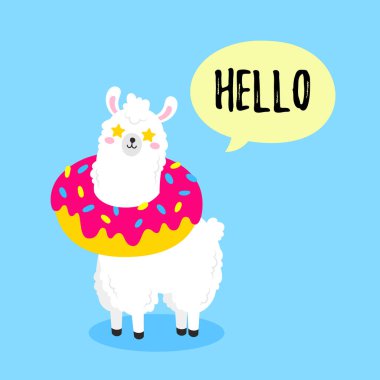 Vektör karikatür kart. Doodle illüstrasyon. Şablon, baskı tasarımı için arka plan